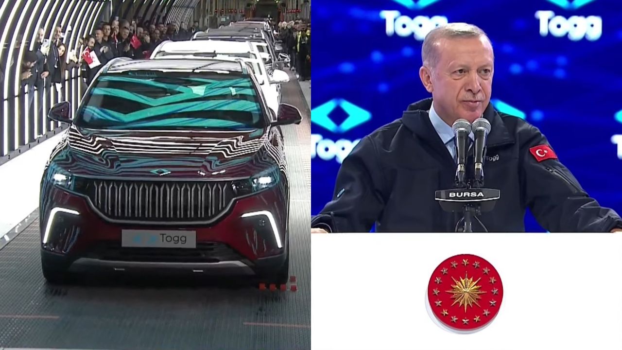 Türkiye'nin otomobili Togg banttan indi! İşte törenden tüm detaylar