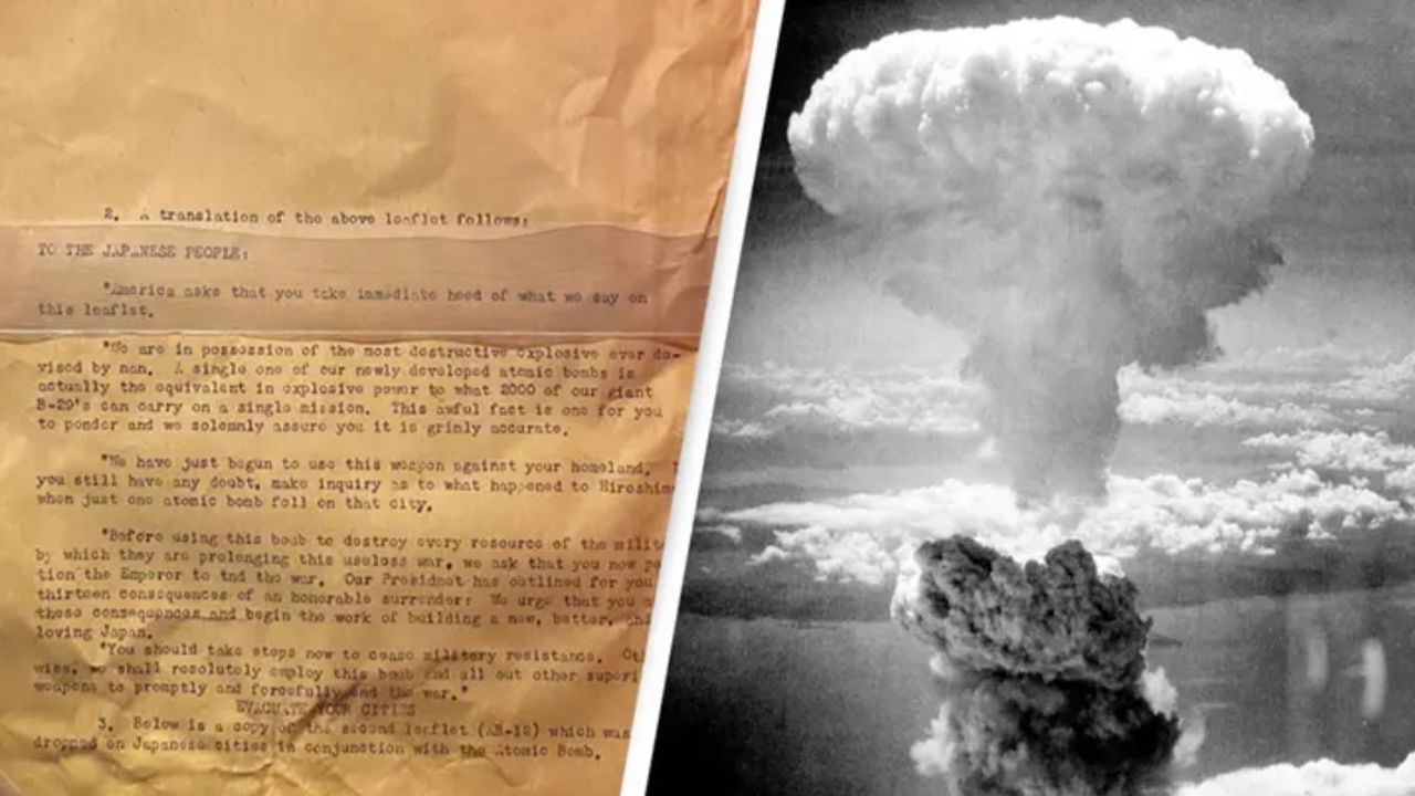ABD'nin atom bombasından önce Japon halkına dağıttığı tüyler ürpertici broşür