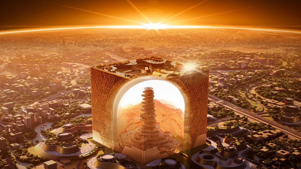 Suudi Arabistan'ın küp şeklindeki yeni çılgın projesi: Dünyanın en büyüğü olacak