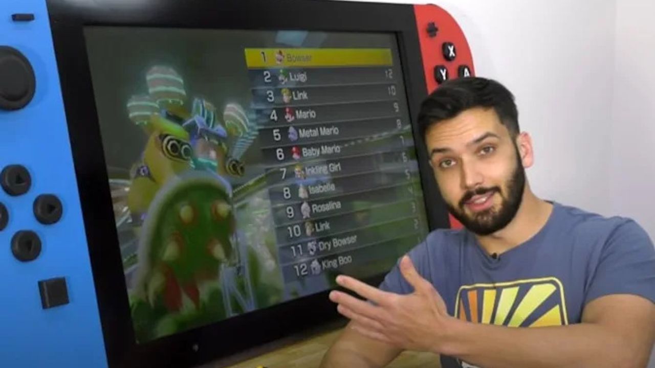 Bir YouTuber, televizyon boyutunda Nintendo Switch yaptı!