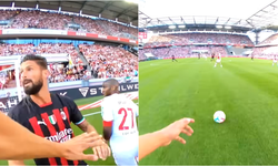Milan - Köln maçında futbolcular vücut kamerası taktı! Adeta oyun gibi - VİDEO