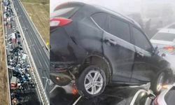 Çin'de akıl almaz kaza: 200'den fazla araç birbirine girdi