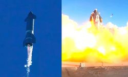 SpaceX Starship test uçuşunda patladı! İşte o görüntüler...