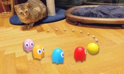Google Search, Pac-Man ve Hello Kitty'i artırılmış gerçekliğe dönüştürüyor!