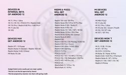 Hangi Xiaomi ve Redmi modelleri Android 12 alacak? İşte liste!