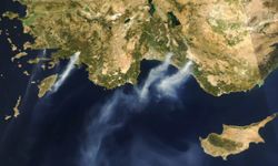 NASA, Türkiye'deki yangınların uydudan çekilmiş görüntülerini paylaştı
