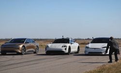 Elektrikli otomobilin kralları Tesla, Lucid ve Porsche drag yarışında kapıştı! - VİDEO