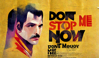 Queen'in efsane parçası Don't Stop Me Now sözleri yapay zeka yardımı ile sanat eserlerine dönüştürüldü!