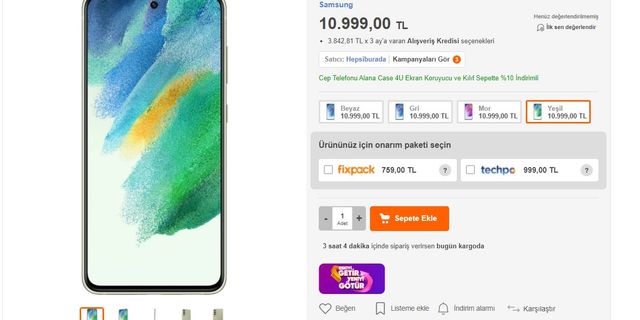 Galaxy S21 FE Türkiye fiyatı belli oldu! Yeni Samsung modeli satışta...