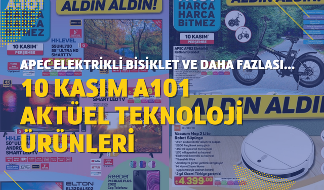 10 Kasım A101 aktüel teknoloji ürünleri: APEC APB2 elektrikli katlanır bisiklet ve daha fazlası