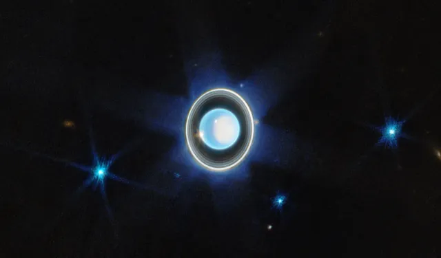 James Webb Uzay Teleskobu tarafından çekilen Uranüs görüntüleri!