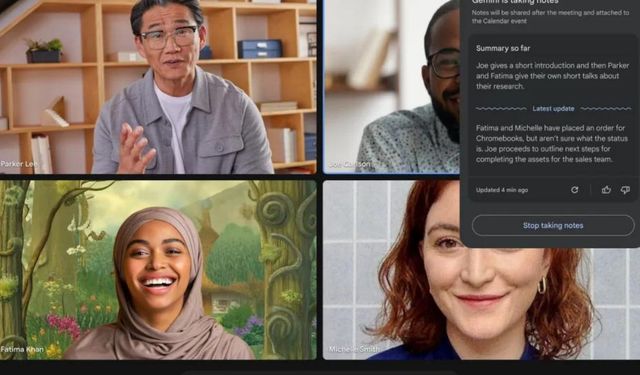 Google Meet'e yapay zeka destekli yeni not alma özelliği geliyor!