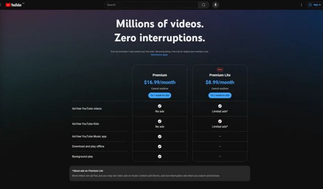 YouTube'dan yeni abonelik seçeneği! Premium Lite geliyor...