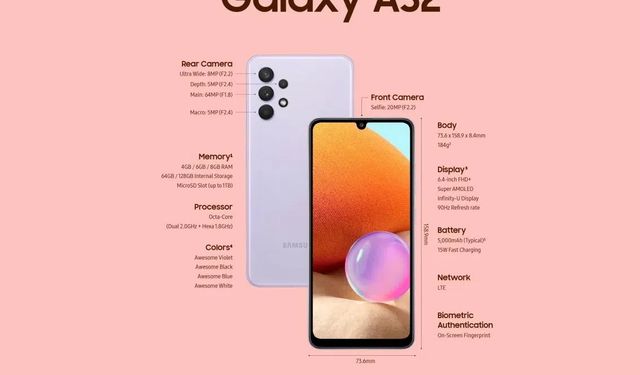 Galaxy A32, Türkiye'de satışa çıktı! İşte fiyatı ve özellikleri...