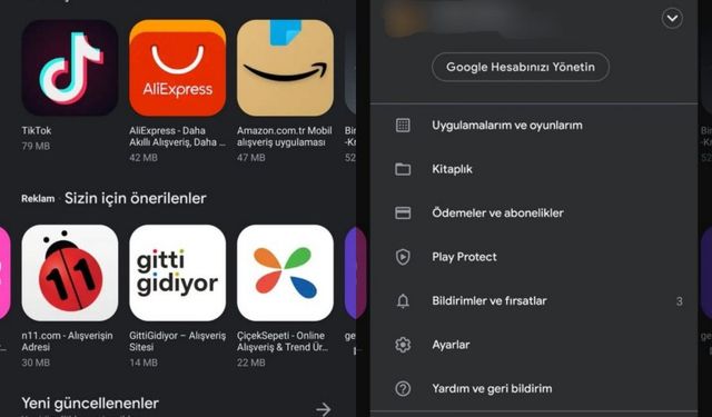 Google Play Store yenilenen tasarımıyla kullanıma sunuldu