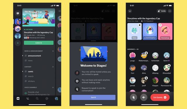 Discord'un Clubhouse kopyası özelliği kullanıma sunuldu!