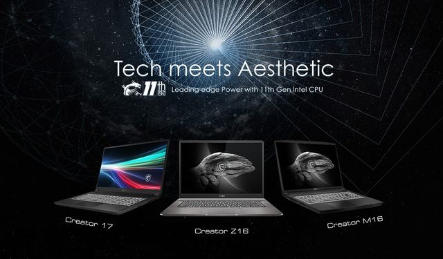 MSI'ın Creator serisi Apple'ın MacBook'larına rakip olacak