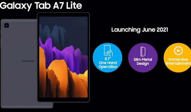 Samsung giriş seviye tableti Galaxy Tab A7 Lite’ı duyurdu!