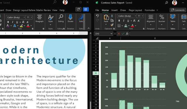 Windows 11 ile birlikte Microsoft Office'in tasarımı da değişiyor