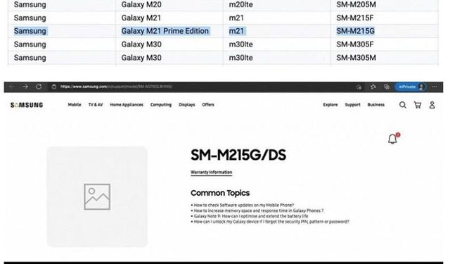 Pil canavarı Galaxy M21'in yeni versiyonu geliyor!