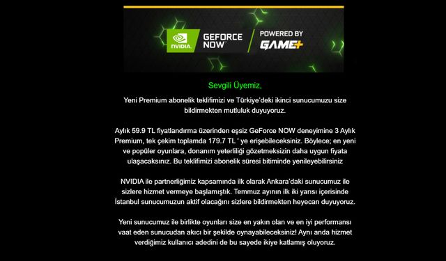 Oyunculara müjde! GeForce Now'dan bir iyi haber daha