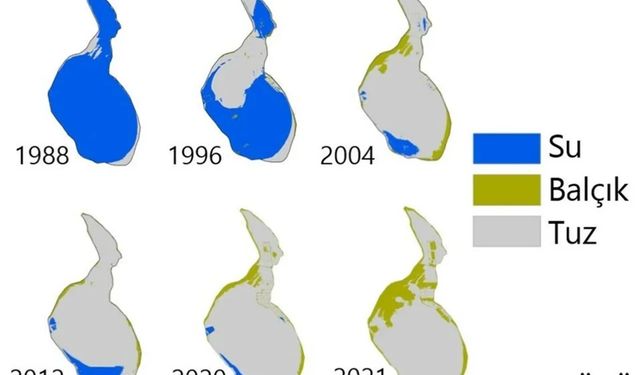 Tuz Gölü'nde suyla kaplı alan kalmadı! Bölge çölleşiyor...