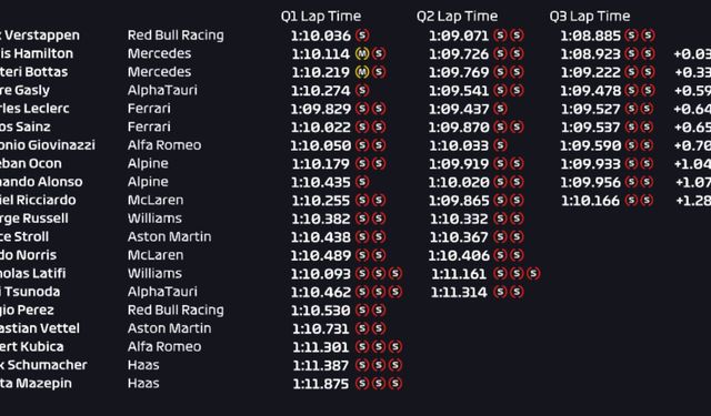 Verstappen, kendi evinde pole pozisyonunda başlayacak!