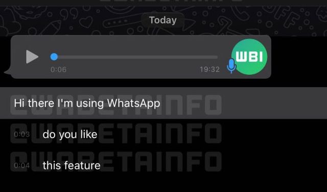 WhatsApp'ta sesli mesaj dinlemeyi sevmeyenlere ilaç gibi özellik!