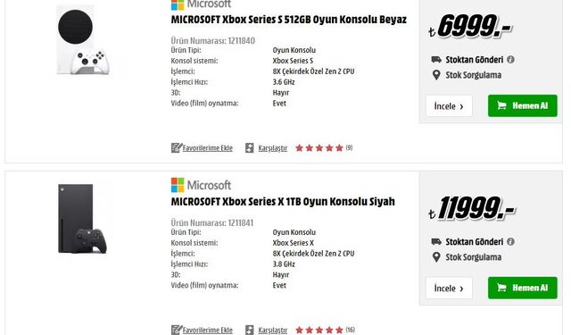 Xbox Series X ve S'e yine zam geldi! Fiyatlar uçtu gitti...