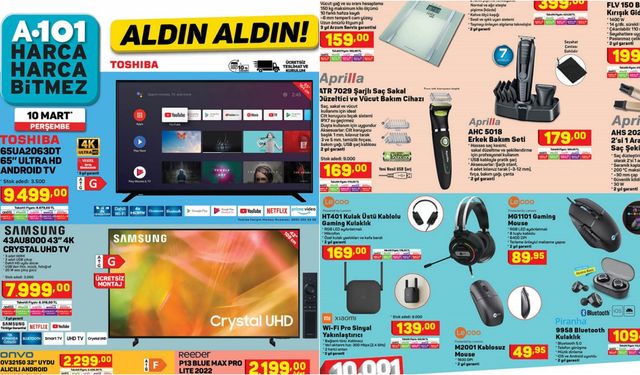 10 Mart Perşembe A101 aktüel teknoloji ürünleri! jWIN org, Lecoo oyuncu ekipmanları, Samsung TV ve daha fazlası...