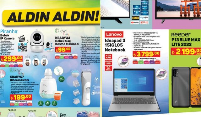 A101 14 Nisan Perşembe teknoloji ürünleri! Lenovo notebook, Piranha bebek kamerası ve daha fazlası...