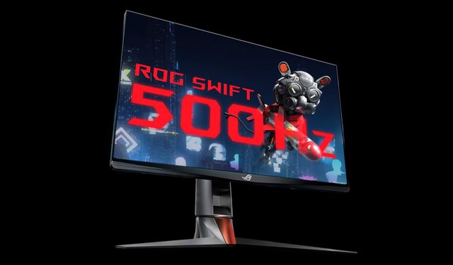 ASUS ve NVIDIA'dan 500Hz oyuncu monitörü! Karşınızda ASUS ROG Swift 500Hz...