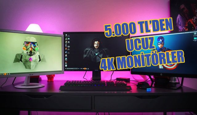 2022'de alınabilecek en ucuz 4K monitörler! 5000 TL'den ucuz 4 monitör