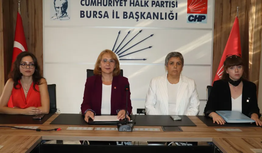 Bursa'da CHP'li kadınlardan sert tepki!