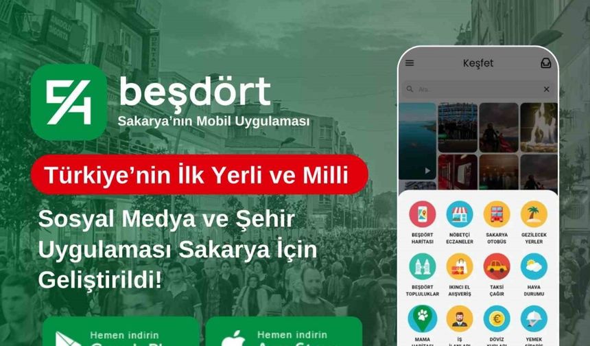 Türkiye’nin ilk yerli ve milli sosyal medya şehir uygulaması ‘BeşDört’ yayında