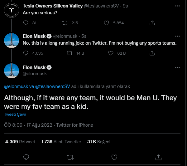 2022-08-17 12_55_26-Elon Musk Twitter'da_ _@teslaownersSV Although, if it were any team, it would be